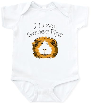 CafePress - I Love Guinea Pigs Infant Creeper - Cute Infant Bodysuit Baby Romper