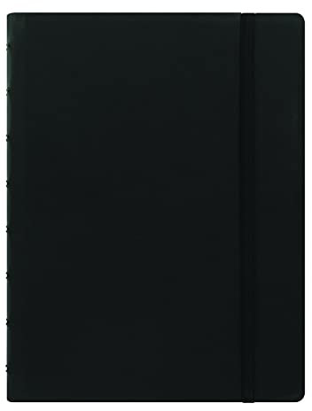 Filofax Påfyllningsbar anteckningsbok, A5-storlek, klassisk pastellsamling, prickat papper, 21 cm x 14,7 cm, svart (B115083U)