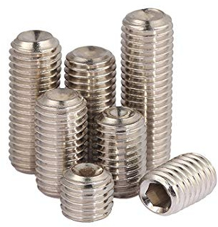 BOZONLI Socket Cup Point Grub Screw Allen Head Screws Stainless Steel Bolts M12*12,3 pcs