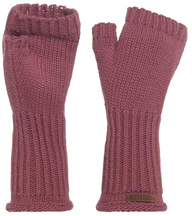 Knit Factory - Cleo Stickade Pulsvärmare - Stone Red - One Size
