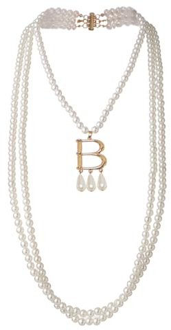 GRACEART Anne Boleyn Faux Pearl Necklace Vintage Pearl Choker Chain Elegant Neck Jewelry