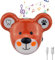 HONWELL Musik Timer, Wiederaufladbare Zahnputz Timer mit LED Farblicht, LED Zahnputzuhr Kinder 12 Songs, Händewasch Timer zur hygienischen Reinigung der Hände Zähne für Kinder, Bär