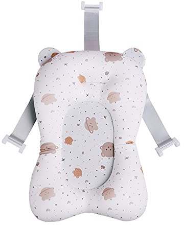 KinderALL Coussin de soutien pour bébé - Siège de bain pour bébé de 0 à 6 mois - Blanc - Taille unique