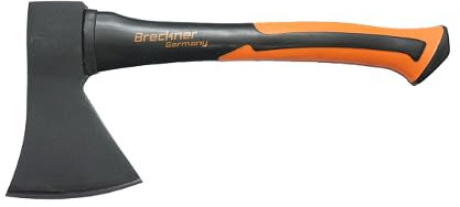 Ascia 800g con Manico in Fibra di Vetro 380 mm. e Lama in acciaio. Ascia da Taglio Universale con Manico in Fibra di Vetro. Breckner Germany