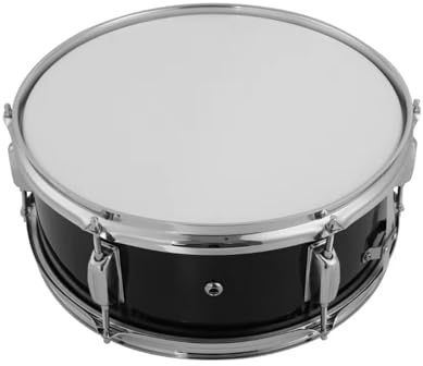 Funien 12 Zoll Snare Drum mit Drumsticks Schultergurt Drum Key Percussion Instrument für Studenten Anfänger Marching Snare Drum Tragbares Snare Drum Set