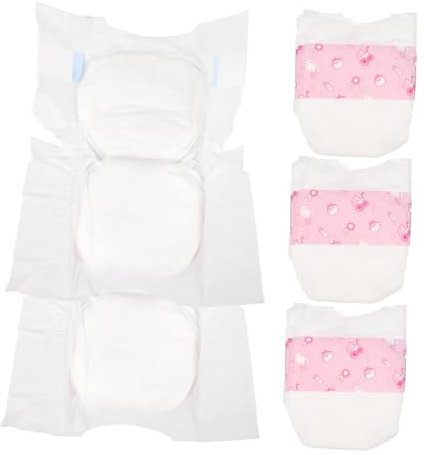 KOMBIUDA Elegante Wiederverwendbare Windeln für Reborn-Babypuppen für Mädchen Puppenzubehör zum Rollenspiel