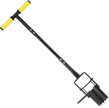 Fioriera per bulbi, trapiantatore in acciaio con manico lungo, scavatore multiuso di precisione, design ergonomico portatile per giardinaggio, piantine, cura del prato, allentamento del suolo