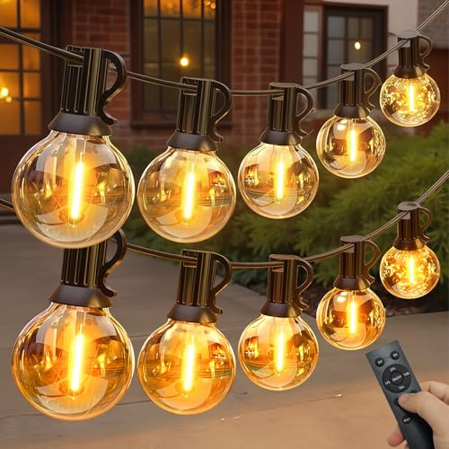 flintronic Guirnaldas de Luces Exterior, Luces Solares LED Exterior, 19.5M LED Cadena de Luz con 25 + 2 Bombillas, Impermeable, Para Jardín, Boda, Fiesta,Terraza [Clase de eficiencia energética A]