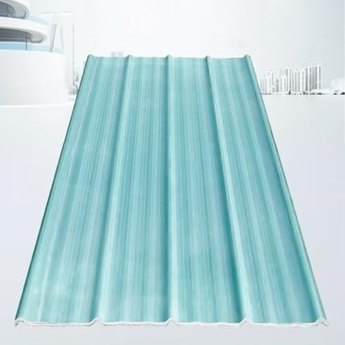 Pannelli da Tetto Trasparente,Fogli Pretagliati di Vetroresina Ondulata,Copertura Tettoia Mute,Lastra Resistente ai Raggi UV in 1,5mm,Lastra di Ricambio per Serre (1 Pcs,0.9x1.5m/35x59in)