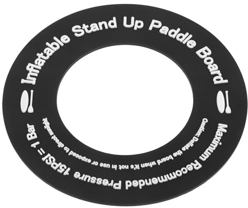 DIYEAH Plaquette D'adaptation de Valve Ronde Noire pour Matelas Gonflable, Kayak et Paddle Gonflable, Coussinet de Valve Solide pour Canapés et Bateaux de Camping en Plein Air