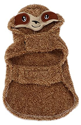 Costume à Capuche pour Chien, vêtements Mignons et Chauds pour Animaux de Compagnie avec Chapeau pour Chiens de Petite et Moyenne Taille, Halloween, Noël, Cosplay, matériau en (L)