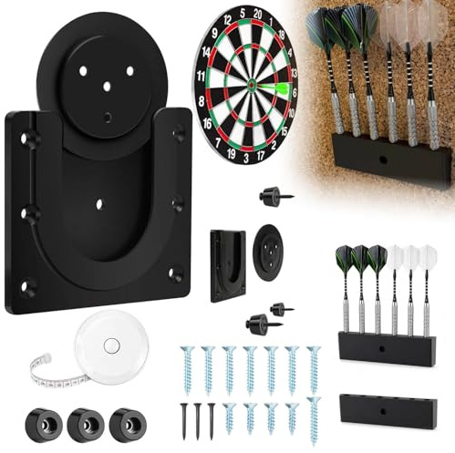 22 Piezas Soporte de Pared para Diana(con Soporte para Dardos,Tornillos,E)