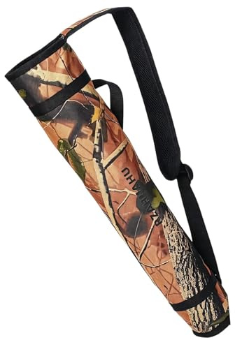 Archery Quiver Arrow Quiver for Bow and Arrow, Hunting and Target Practice with Compound Bows, Maple Camouflage Design for Outdoor Training and Archery Competitions, Adjustable Arrow Storage Bag
