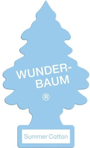 Wunderbaum Duftbaum Summer Cotton - Der Sommerduft 2017-24er Packung + 1 Duftbaum original Rose