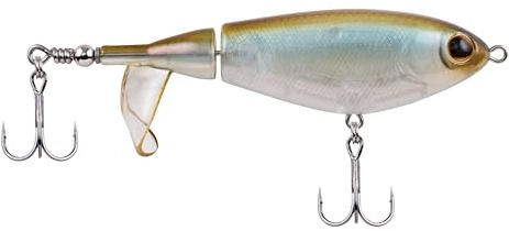 Berkley Choppo Topwater-Angelköder - leicht zu handhabender Prop-Köder für Barsche und Raubfische, erzeugt maximale Oberflächenstörung und Geräusch - 12cm / Perfect Ghost