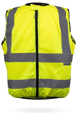 Korntex Hi-Vis Motorradweste, Warnweste Motorradfahrer, KXMOTOGXXL, Signal-Gelb XXL