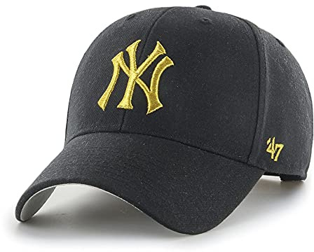 '47 New York Yankees Black MLB Metallic Most Value P. Snapback Cap - One-Size