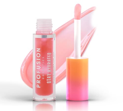 Profusion Cosmetics It's a Vibe Stay Hydrating Nourishing Lip Oil, Festival-Ready Vegan Lip Care for Luscious Lips, Easy-Glide Formula, Limited Edition Beauty Essentials with Vibrant Colors