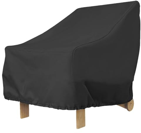 Copertura Sedie Adirondack 91x85x80cm Tessuto Oxford 210D Copertura Sedie Giardino Impermeabile per Sedia Adirondack Nero Antipolvere Resistente ai Raggi UV Copertura Poltrona da Giardino (1 PCS)
