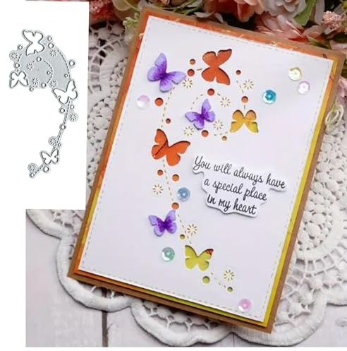 Massor av fjärilsmetall stansning för korttillverkning, jul fjäril kort skärning schabloner gör-det-själv scrapbooking album dekorativ prägling papper kort prägling hantverk