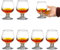 binsakao Brandy Glasses - Port Glasses Set of 6-150 ml 5 oz Shot Glasses - Tequila Glasses - Small Cognac Glasses - Snifters Set