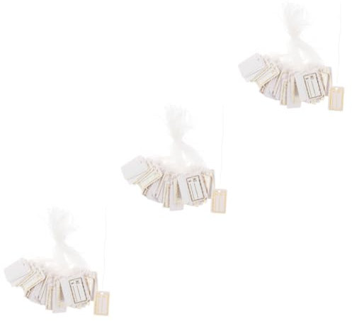 Lurrose 1500stücke Preisetiketten Mit Schnur Schreibbare Schmuck Und Kleidungsetiketten Für Geschäfte Robuste Und Langlebige Preisschilder Für Effektive Produktpräsentation