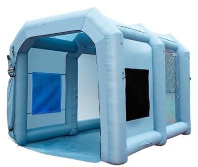 Garagetält Uppblåsbar målarbås med blåsare Uppblåsbar spraybås Kraftfull spraybåsBilfärgstält Biltält(4x2.2x2.35m 25kg)