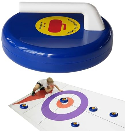 Generisch Curling Spiel,Spiele Für Tischplatte Portabel - Entwicklungs Spiele Für Erwachsene Und Kinder College Wohnheim Party Garten Boden Tisch Familientreffen