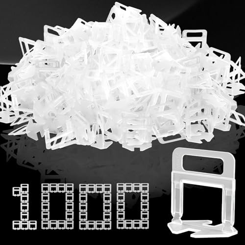 Cuñas Niveladoras Suelo 2mm 1000 Piezas, Sistemas Nivelación Porcelanico 2mm Tile Leveling Clips Niveladores de Azulejos Niveladores de Azulejos Clip Nivelacion, Para Baldosas de 3-15 mm de Grosor