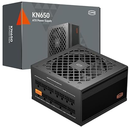 Fuente de alimentación CPS Totalmente Modular, 650W ATX 3.1, Certificado 80 Plus Gold, PCIe 5.1 12V-2×6, condensadores japoneses, Cables Ultra-Flexibles, garantía de 5 años (KN650)
