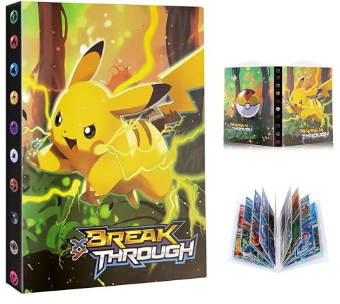 Álbum de colección para cartas de Pokémon, 240 cartas-30 páginas, álbum de coleccionistas para álbum de cartas de Pokémon