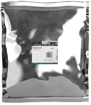 Frontier Co-op Thyme Leaf, Fancy-Grade, Whole, 16 Oz, Bulk Bag- Warm and Pungent Herb for Restaurant Supply