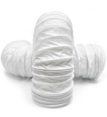 Fantronix Flexible Vent Hose 150mm (6 Inch) – Universal Tumble Dryer, Cooker Hood & Extractor Fan Air Duct, 3 Metre Length