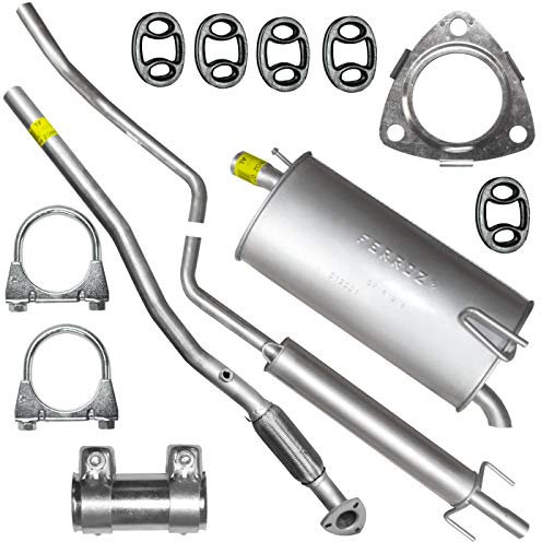 Adamot Auspuffanlage Schalldämpferset für Opel Meriva A 1.4i 16V - Fahrzeugspezifischer Schalldämpfer - Rear - Legierter Stahl - 2 Count