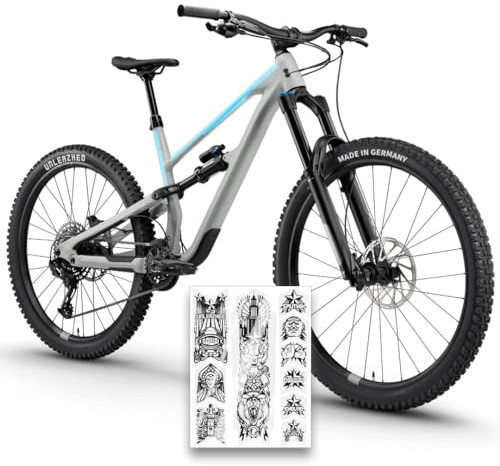 unleazhed Bike Protection BP01 S Frame dawai Black Glossy |Rahmenschutzfolie für Mountainbikes | Made in Germany | 10 -teiliges Rahmenschutz-Set | extrem reißfest