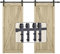 EGTink 352cm/11,55FT Schiebetürbeschlag Set, Schiebetürsystem aus Kohlenstoffstahl komplettes Set mit Laufrollen, Führungsschiene und Schien für Doppelschiebetür (Form J)
