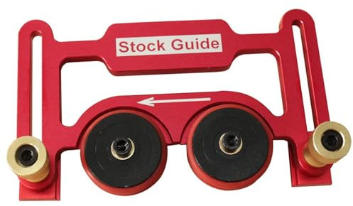 Alimentateur de Presse pour Scie Circulaire à Table, Alimentateur de Presse en Alliage D'aluminium à Double Roulement avec Roues en Polyuréthane, Direction Unidirectionnelle,