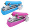 BEBEMOKO 2Piezas Mini Máquina de Coser Manual Portátil de Práctica y para Reparaciones Rápidas Casa y para Parchear Ropa sin Quitarla Color Azul y Rosa
