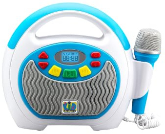 eKids Mother Goose Club Karaoke Machine for Kids with Microphone and Built-in Nursery Rhymes