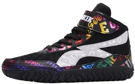 Ybberik Chaussures de Lutte Légères et Respirantes Chaussures de Boxe pour Jeunes, Enfants, Filles et Garçons (Petit Enfant/Grand Enfant)