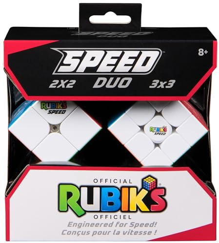 Rubik's Cube, 3x3 Magnetic Speed Cube & 2x2 Magnetic Speed Cube 2-Pack, Problemas de Solución, Desafíos Cerebrales, Teaser Fidget Toy for Ages 8+