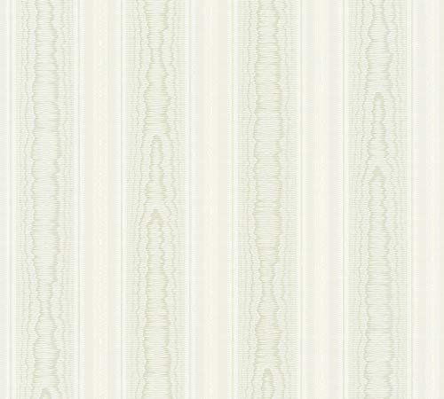 A.S. Création 765871 7658-71 Concerto 3 Papier peint à rayures Vert/blanc 10,05 m x 0,53 m