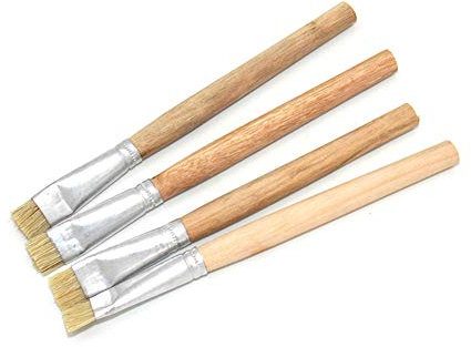 4 Piece Anti-Static PCB Cleaning Brush with Hard Bristle Wooden Handle for Laptop Mobile Phone Circuit Board Dust Cleaner Tools