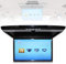 Car Overhead Flip-Down Monitor,17.3 Inch 16:9 Ultra-thin Digital TFT Screen 1080P Video Car Overhead Player Roof Mounted Monitor HDMI USB SD Port IR and FM,Black