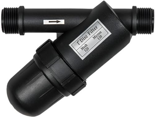 KNM TRADE Filtre à tamis 120 mesh / 130 microns – Double filetage mâle – Protection contre les impuretés et longévité accrue du tuyau poreux