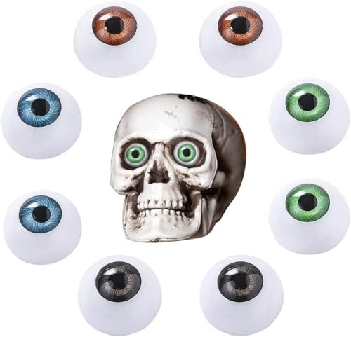 Beavorty Polymorph Plastikaugen Für Halloween Horror Requisiten Kostüm Augen Glasaugen 8Pcs Halloween Horror Halloween Horror Augen Auf Halloween Aug?pfel Gummi Puppen