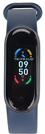 Intelligentes Armband mit Herzfrequenzmesser, Schrittzähler, Schlaf-Tracker und APP-Nachricht, IP67 Wasserdicht, USB-Aufladung, 7 Tage Akkulaufzeit, für 4.4+ und IOS 8.5+