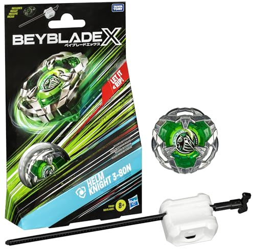 Beyblade X Starter Pack - F9581 - Pack Toupie & Lanceur - Helm Knight 3-80N