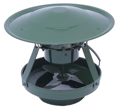 ECUTEE Schornsteinventilator 60W Abzugsventilator Saugzugventilator Schornsteinhaubenkappe Schornstein Kamin Ventilator Haushalt Schornstein Saugzuggebläse Räuchermaschine Home