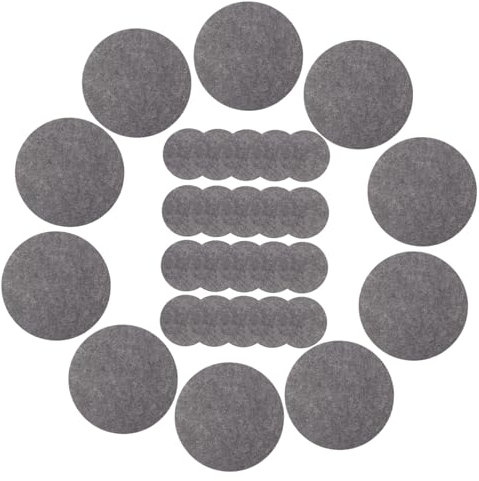 VINTORKY 30 Piezas Estera de Fieltro para Platos Llanos Separador Cubiertos Protector Platos con Almohadillas divisoras para ollas y sartenes Alfombrillas para sartenes sintió